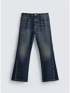 Zara Men's Flare Jeans in Washed Blue